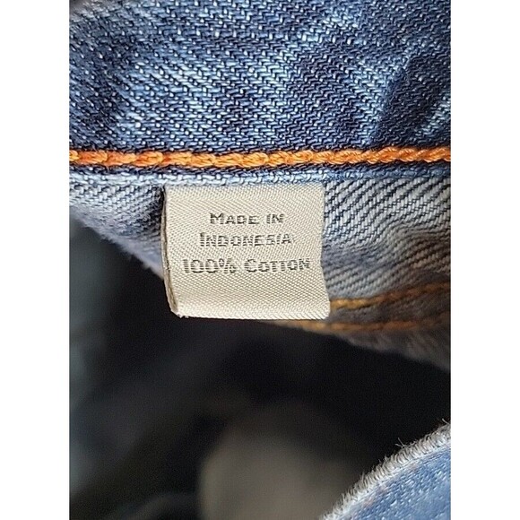 J Crew Mens 32x29 Jeans Urban Slim Fit Straight Cotton Distressed Mid Rise Blue - Picture 8 of 16